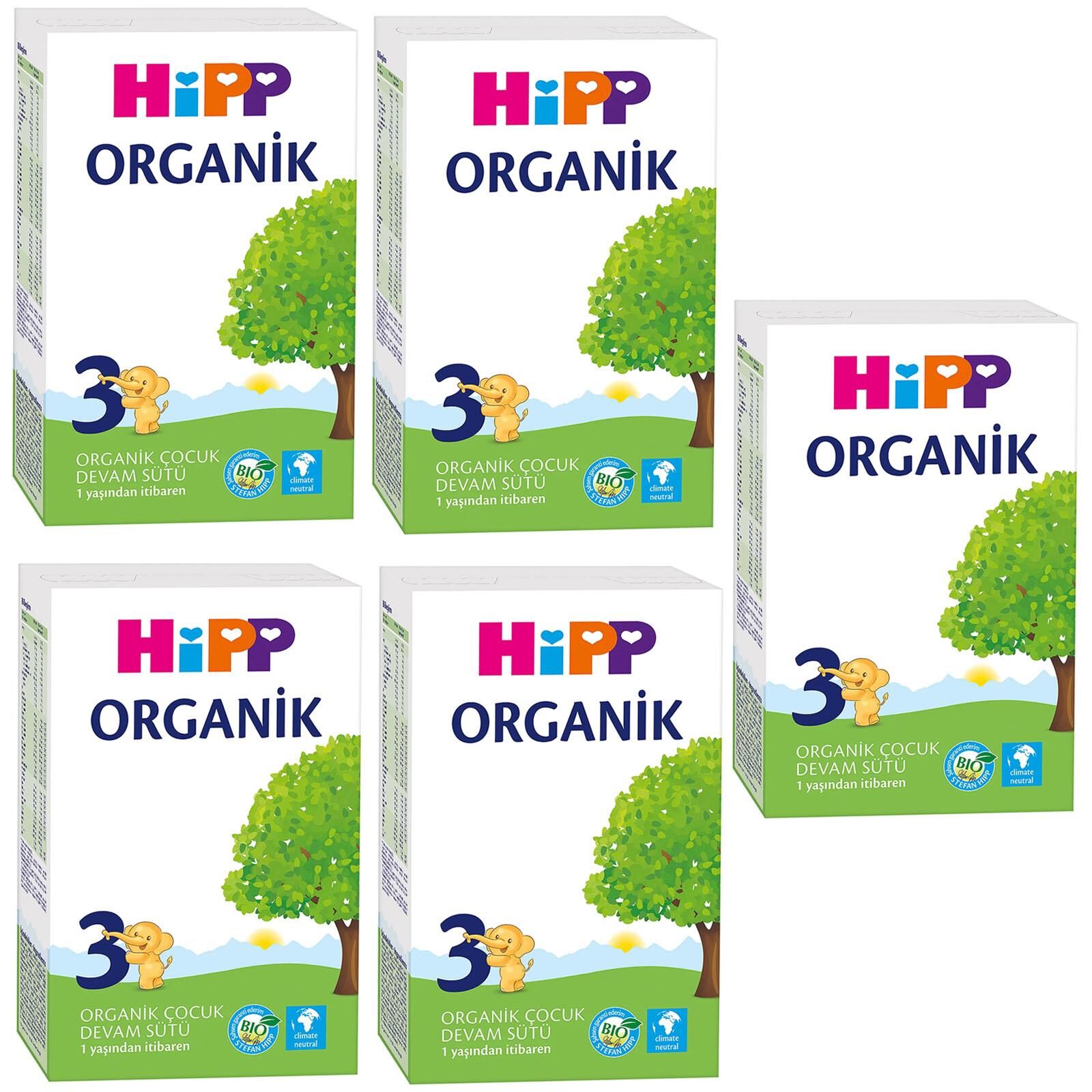 Hipp 3 Organik Devam Sütü 300 gr 5 Adet
