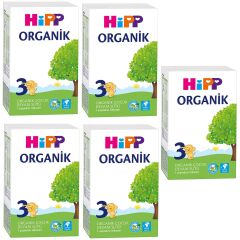 Hipp 3 Organik Devam Sütü 300 gr 5 Adet