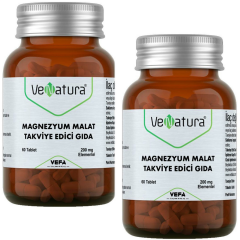 Venatura Magnezyum Malat Takviye Edici Gıda 60 Tablet 2 ADET
