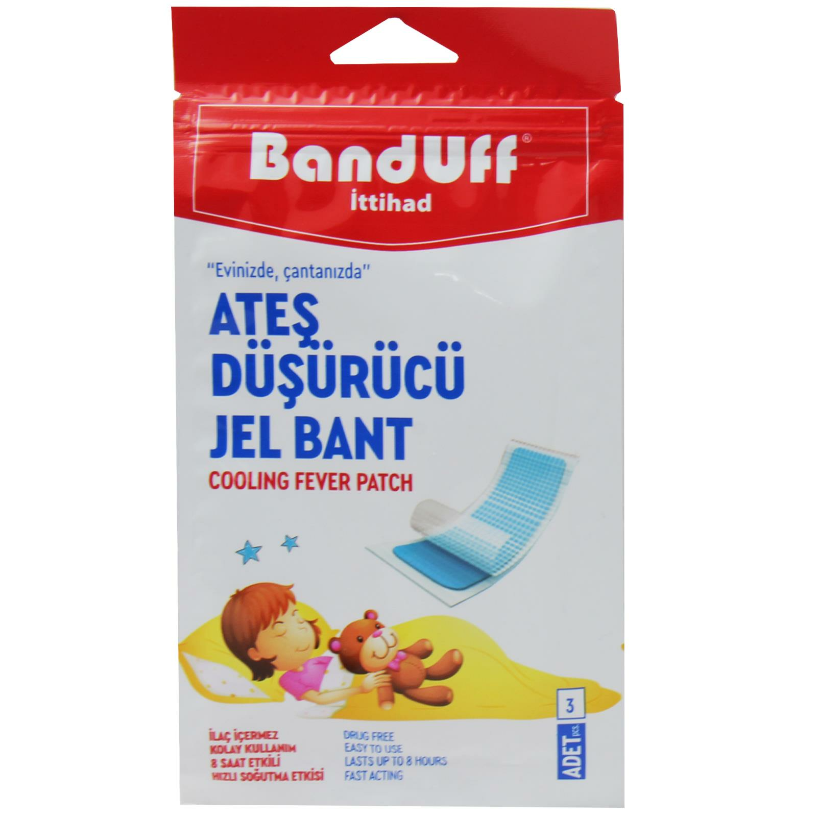 Banduff Ateş Düşürü cü Jel Bant 3 lü