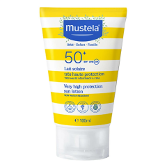 Mustela Çantalı Güneş Bakım Seyahat Seti - Yenidoğan Saç Vücut Şampuanı 500 ml Güneş Losyonu 100 ml