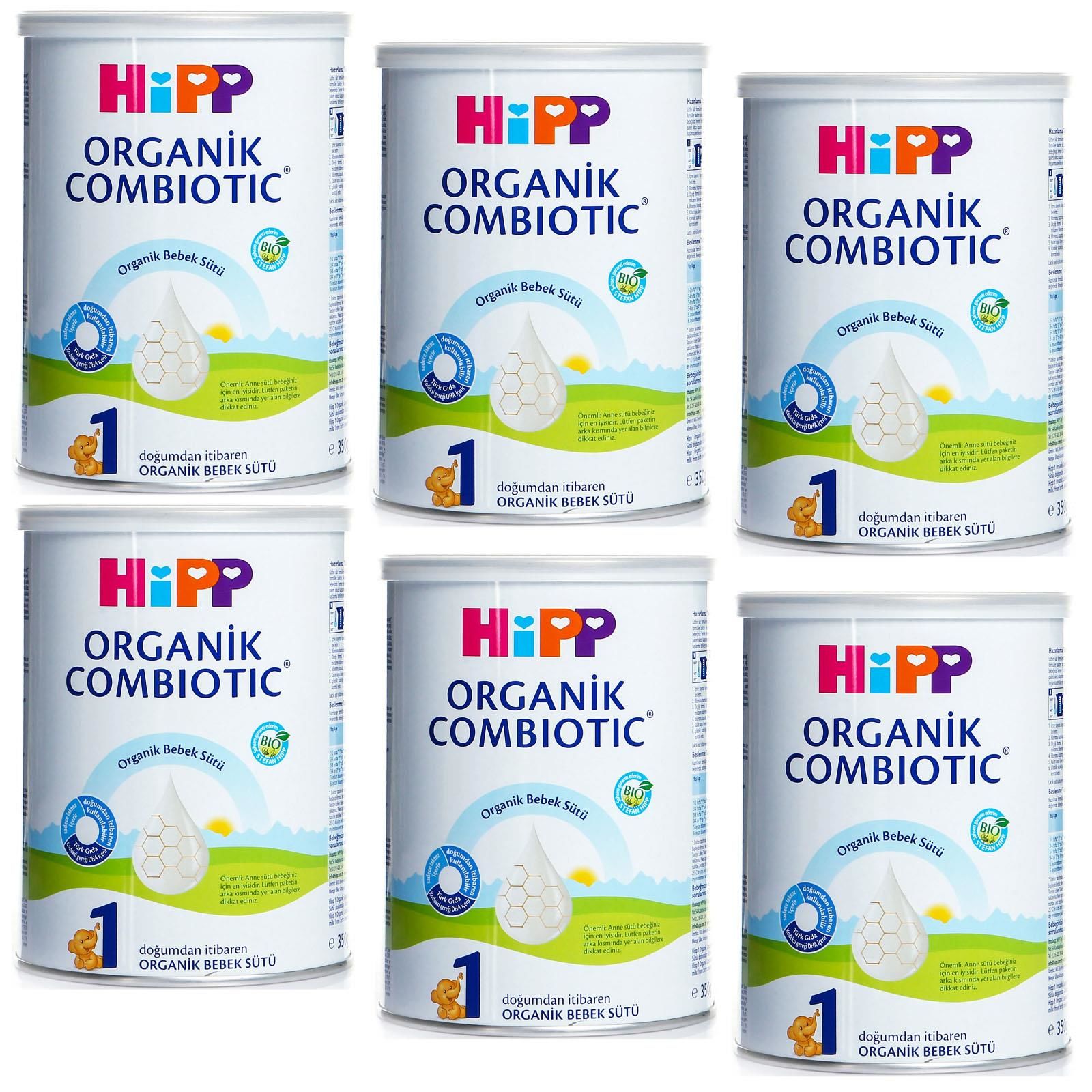 Hipp 1 Organik Combiotic Bebek Sütü 350 gr 6 Adet