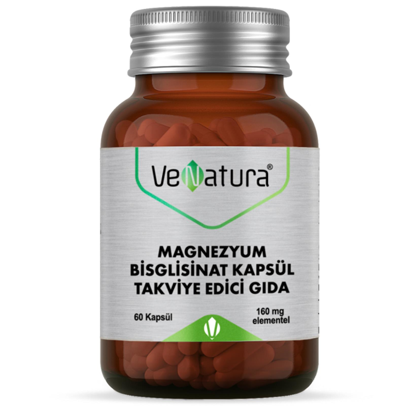 Venatura Magnezyum Bisglisinat Takviye Edici Gıda 60 Kapsül