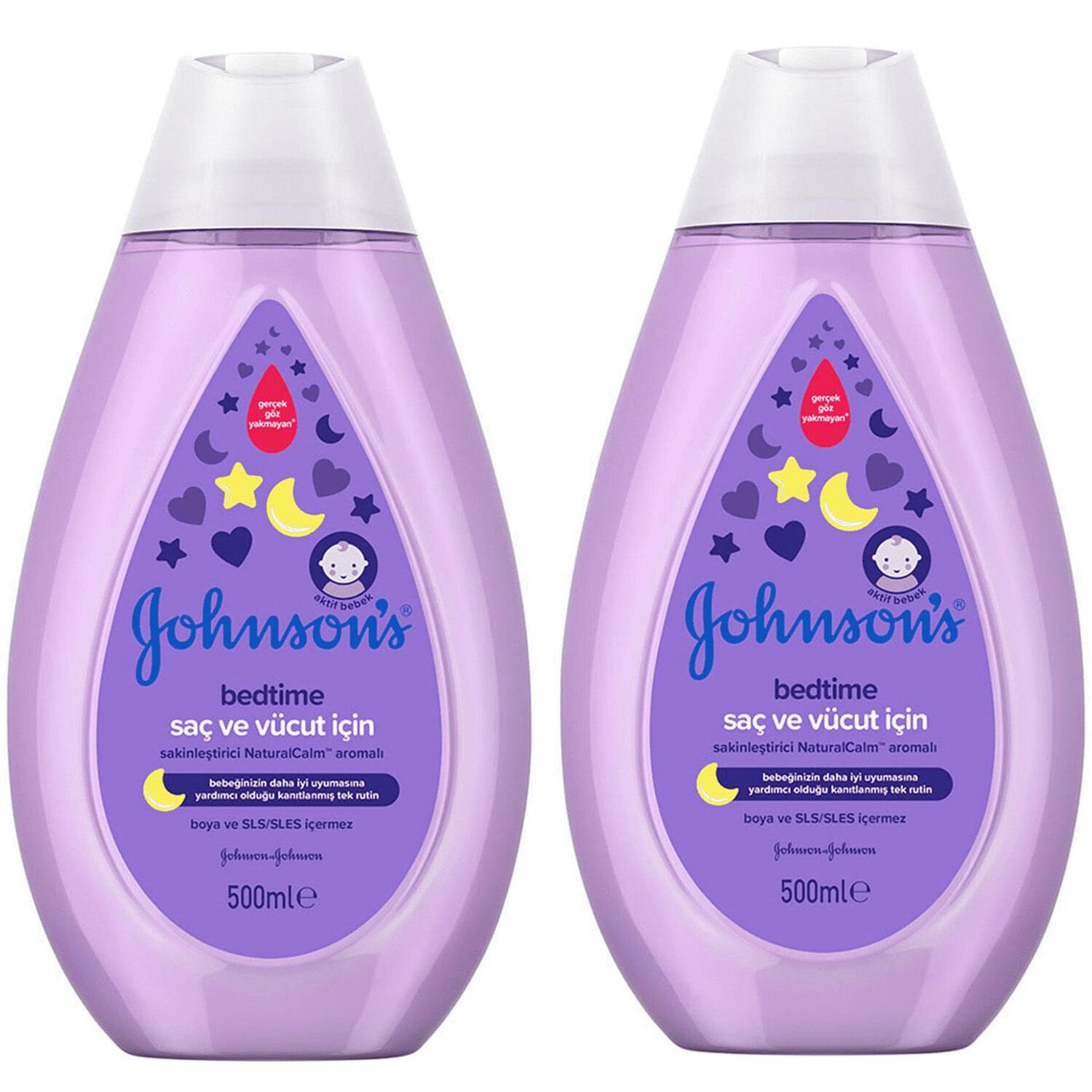 Johnsons Baby Bedtime Saç Ve Vücut Şampuanı 500 ml 2 ADET