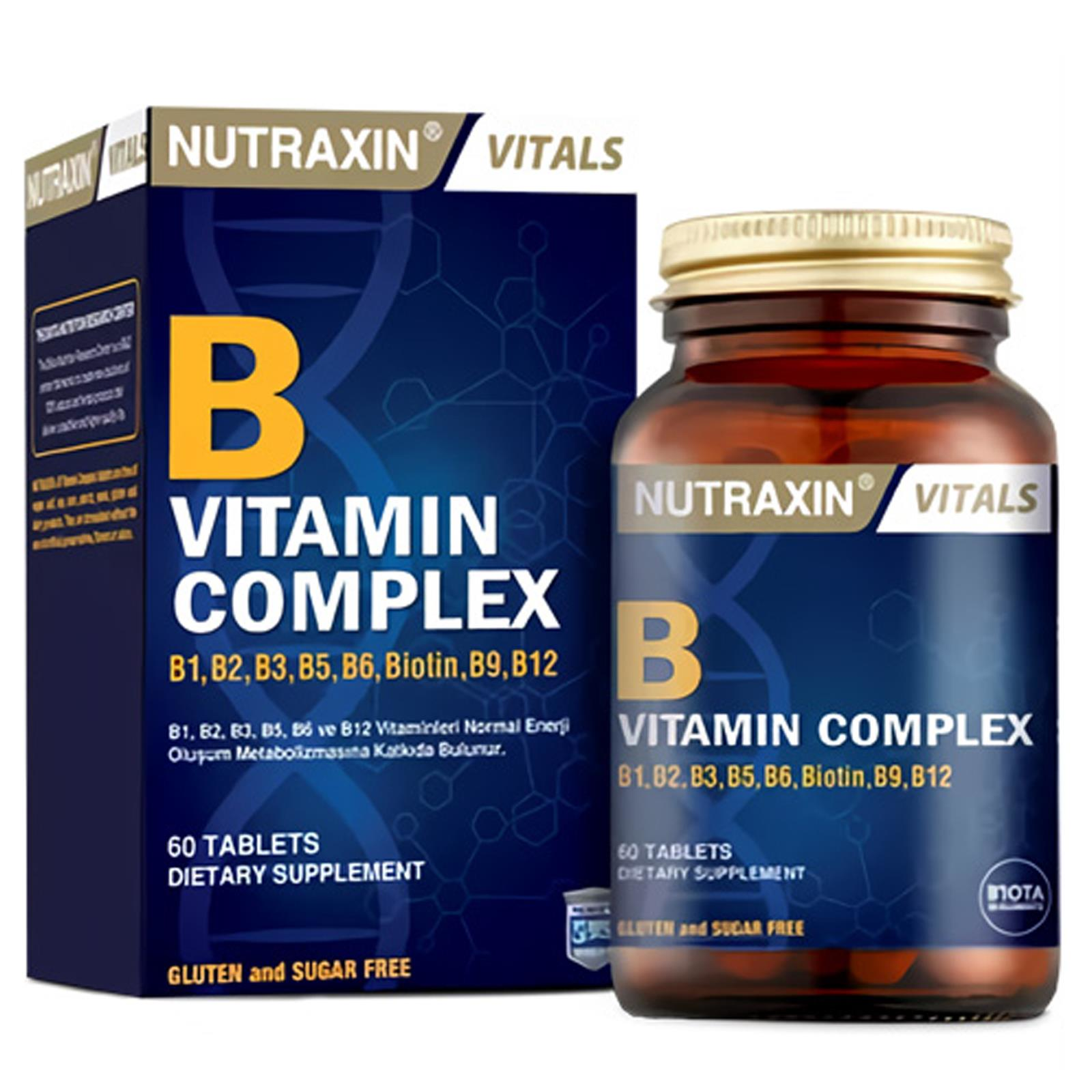 Nutraxin B Vitamin Complex 60 Tablet