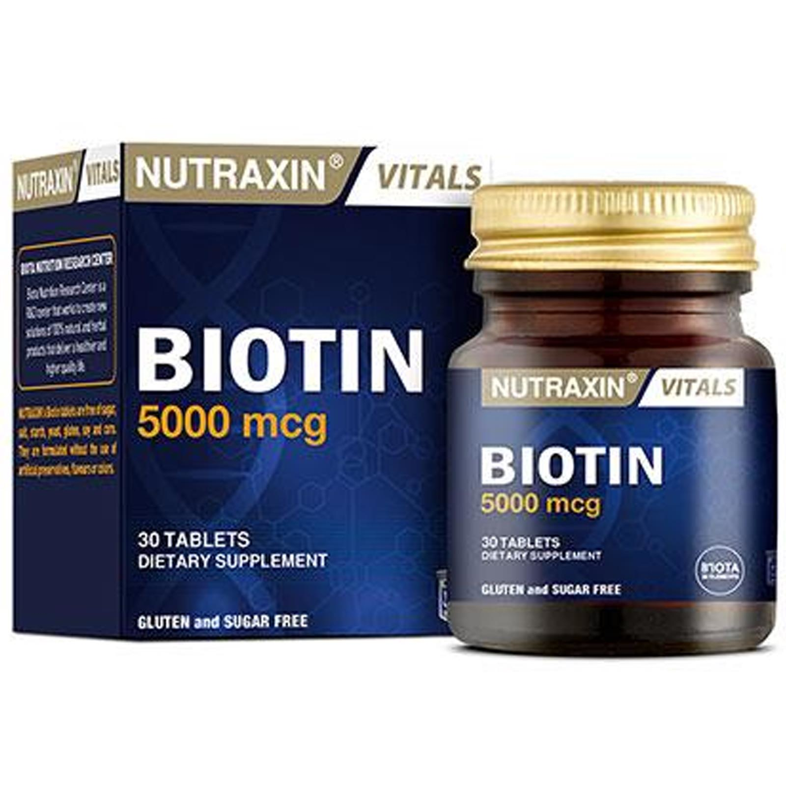 Nutraxin Biotin 5000 mcg 30 Tablet