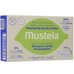 Mustela Tüm Aile İçin Şampuan Ve Vücut Temizleme Barı 75 gr