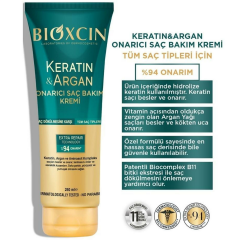 Bioxcin Keratin Ve Argan Onarıcı Saç Bakım Kremi 250 ml