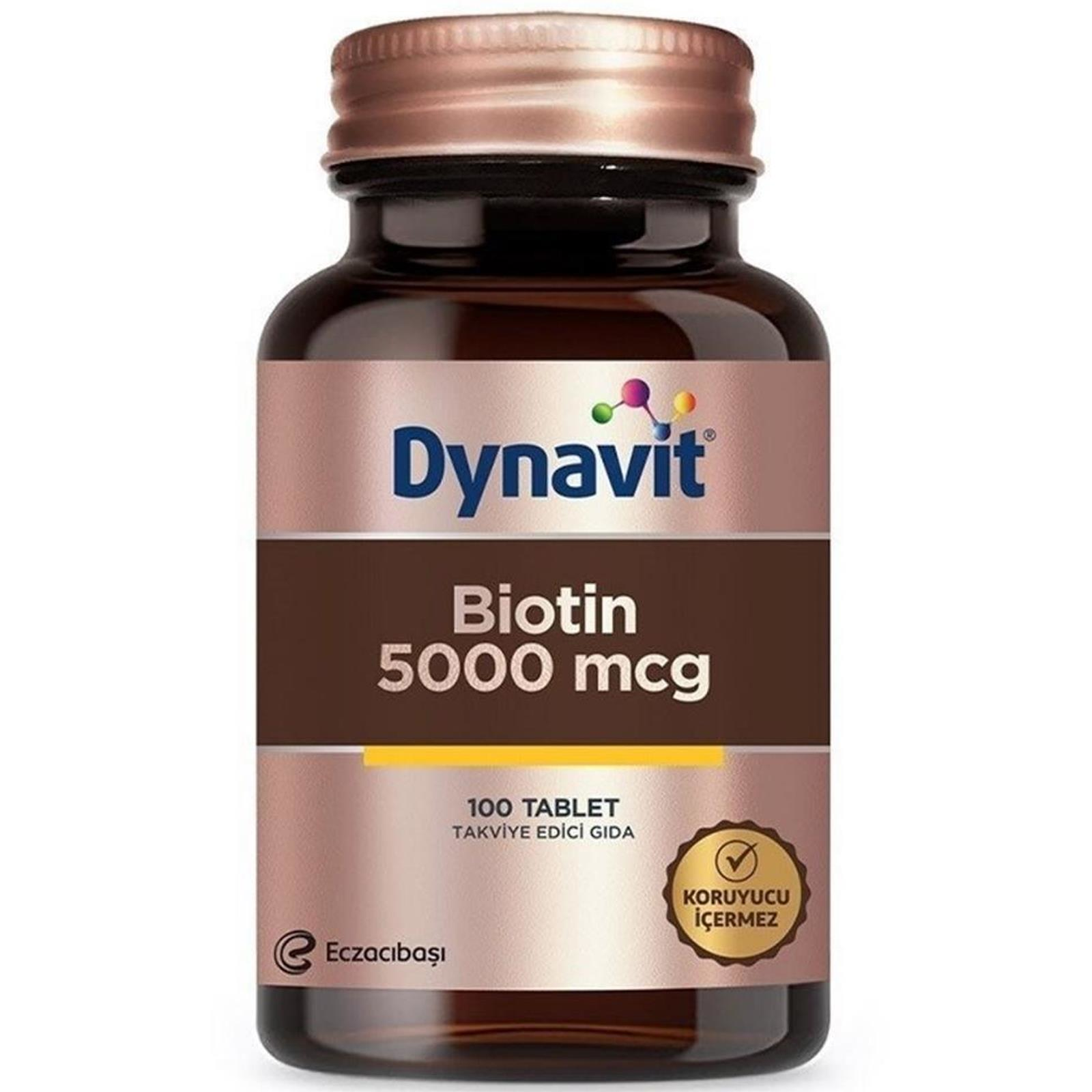 Dynavit Biotin 5000 mcg 100 Tablet