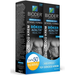 Bioder Erkeklere Özel Hoş Kokulu Tüy Dökücü Krem 2 x 100 ml