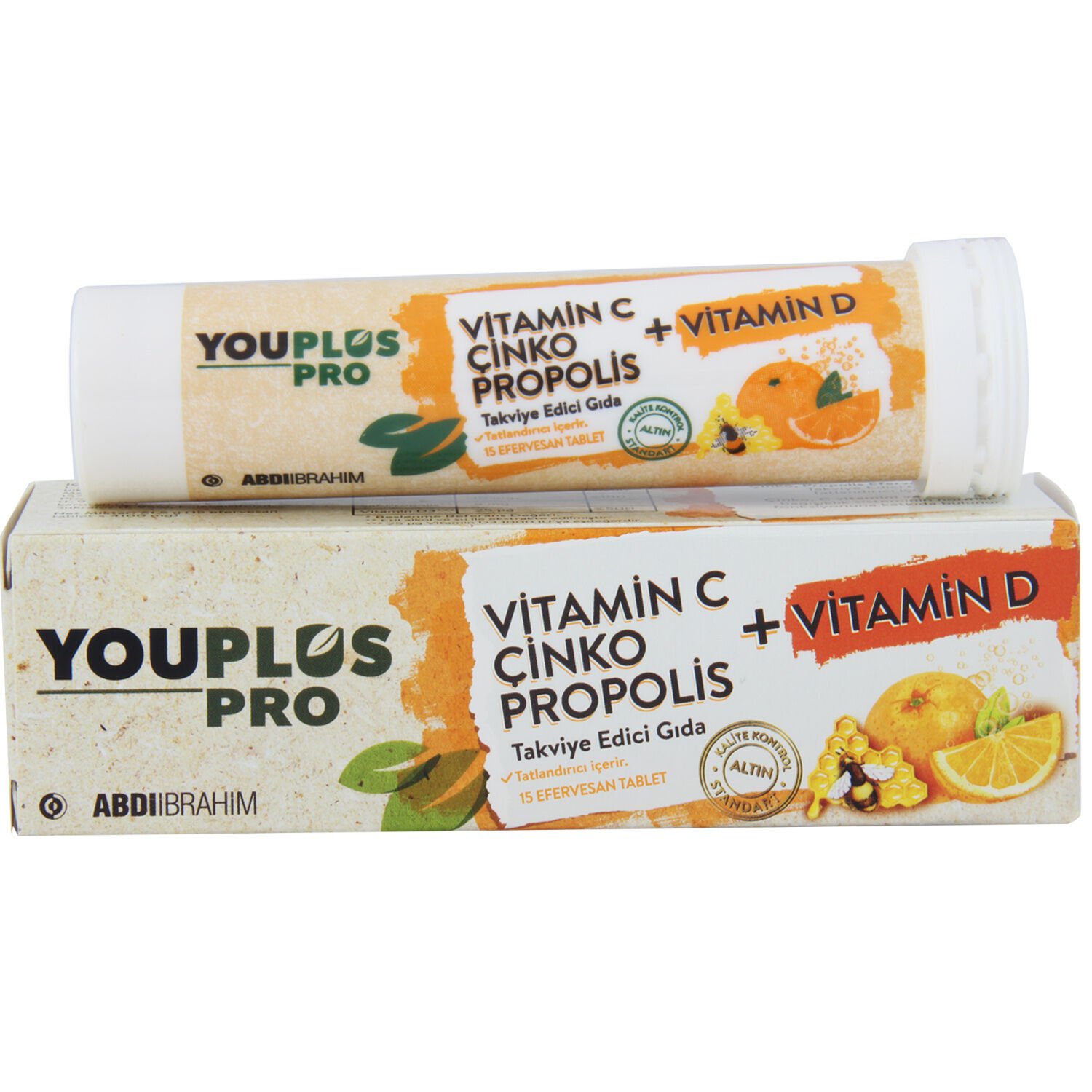 Youplus Pro Vitamin C Çinko Propolis Vitamin D 15 Efervesan Tablet