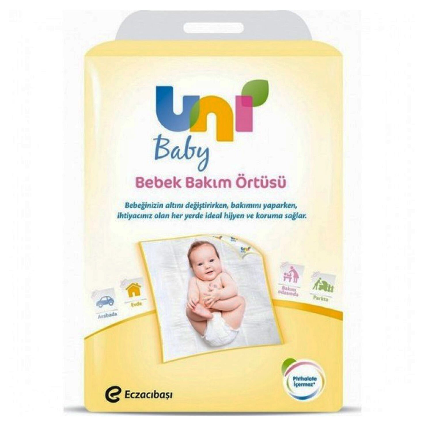 Uni Baby Bebek Bakım Örtüsü 60x60 10 lu