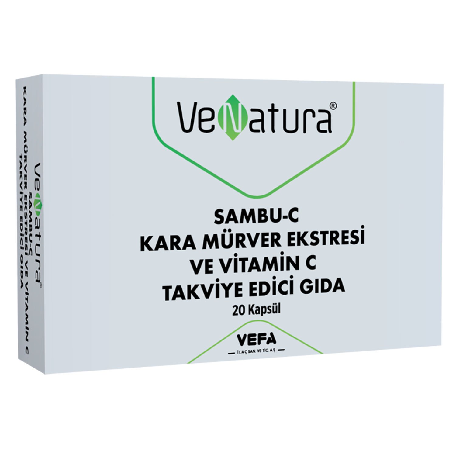 VeNatura Samcu-c Kara Mürver Ekstresi Ve Vitamin C 20 Kapsül