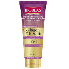 Bioblas Collagen Ve Keratin Saç Dökülmesine Karşı Şekillendirici Bakım Kremi 250 ml
