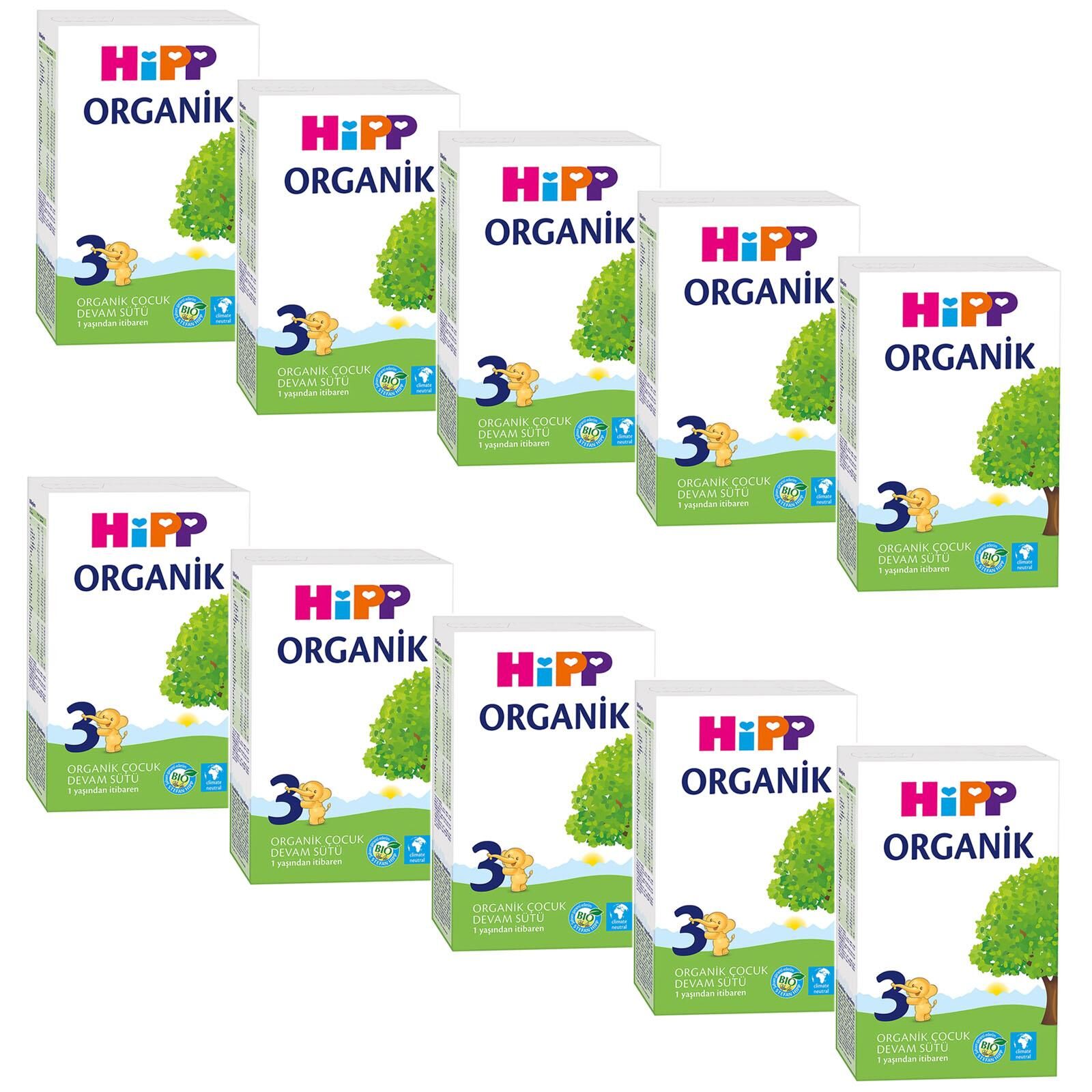 Hipp 3 Organik Devam Sütü 300 gr 10 Adet