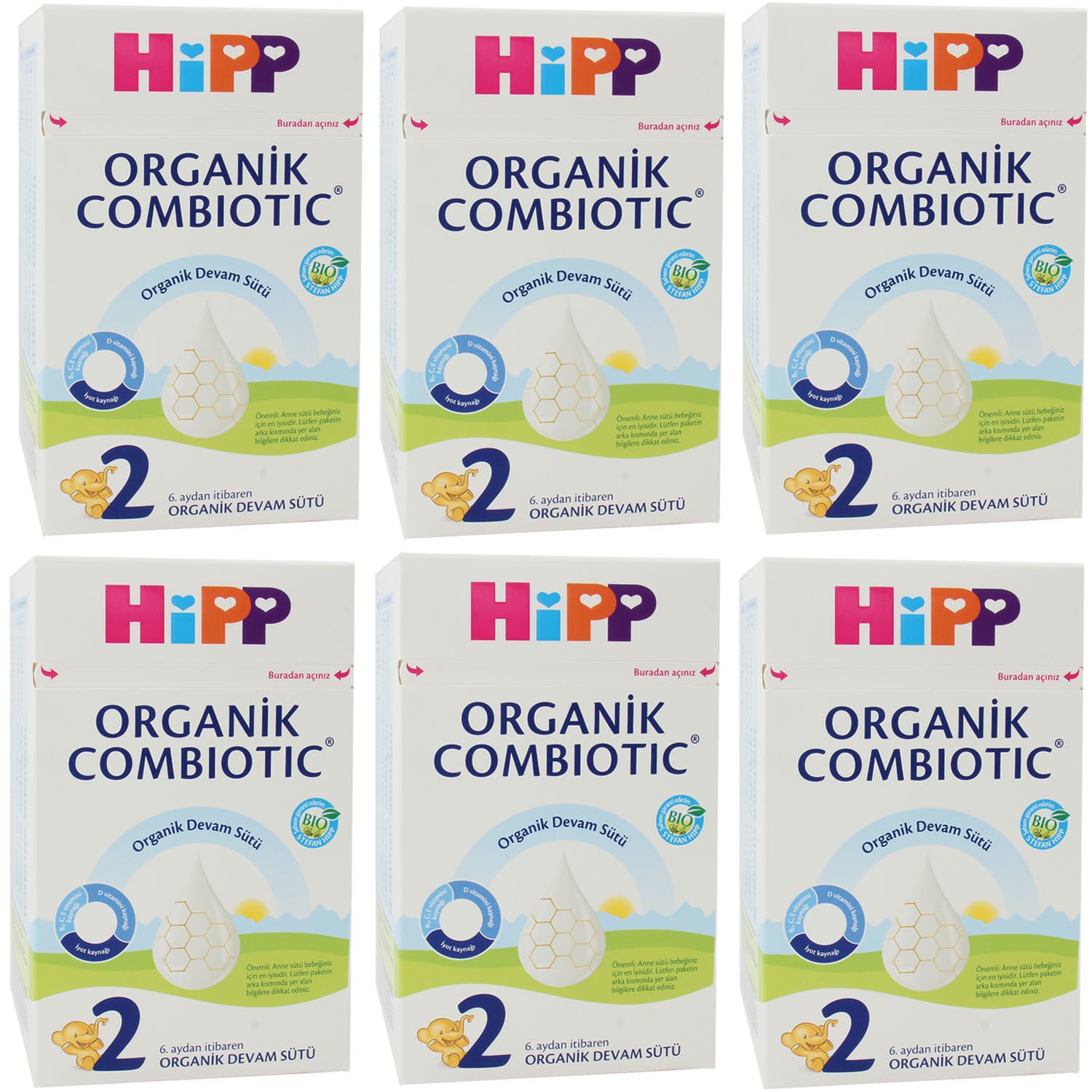 HiPP 2 Organik Combiotic Devam Sütü 800 gr 6-12 Ay - ebebek