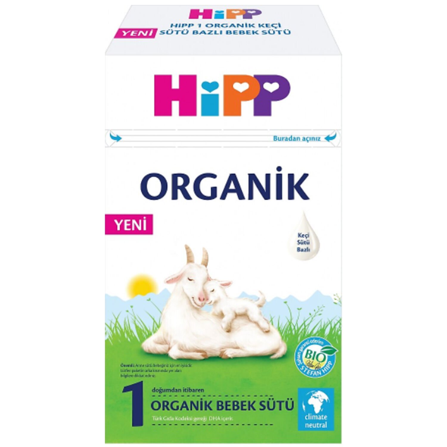 Hipp 1 Organik Keçi Sütü Bazlı Bebek Sütü 400 gr