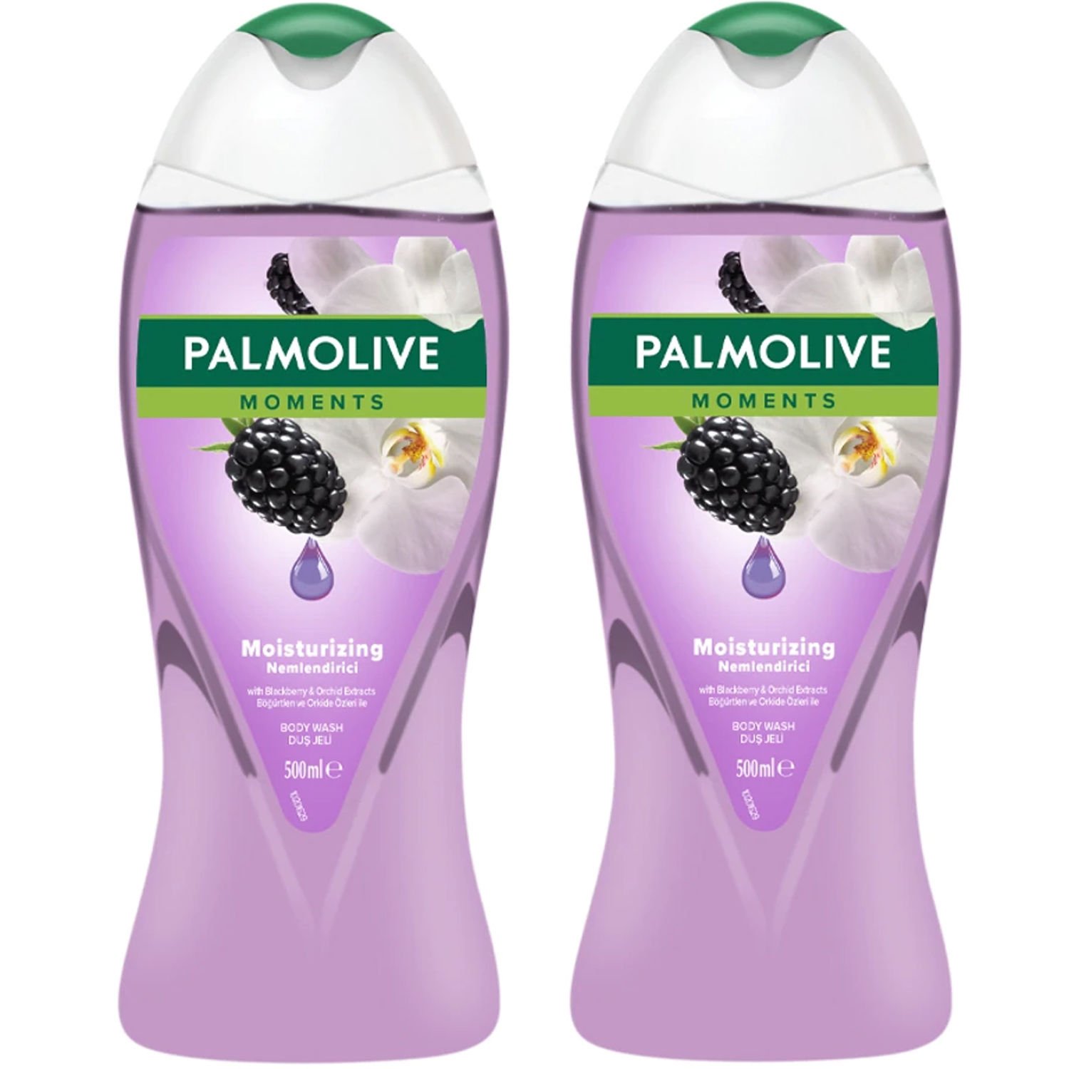 Palmolive Moments Böğürtlen ve Orkide Özleri ile Nemlendirici Duş Jeli 500 ml 2 ADET