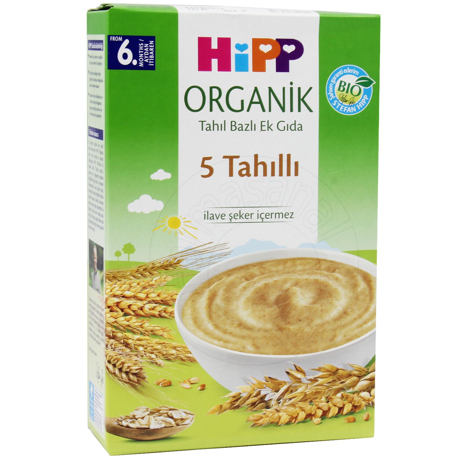 Hipp Organik 5 Tahıllı 6+ Ay Kaşık Maması 200 gr