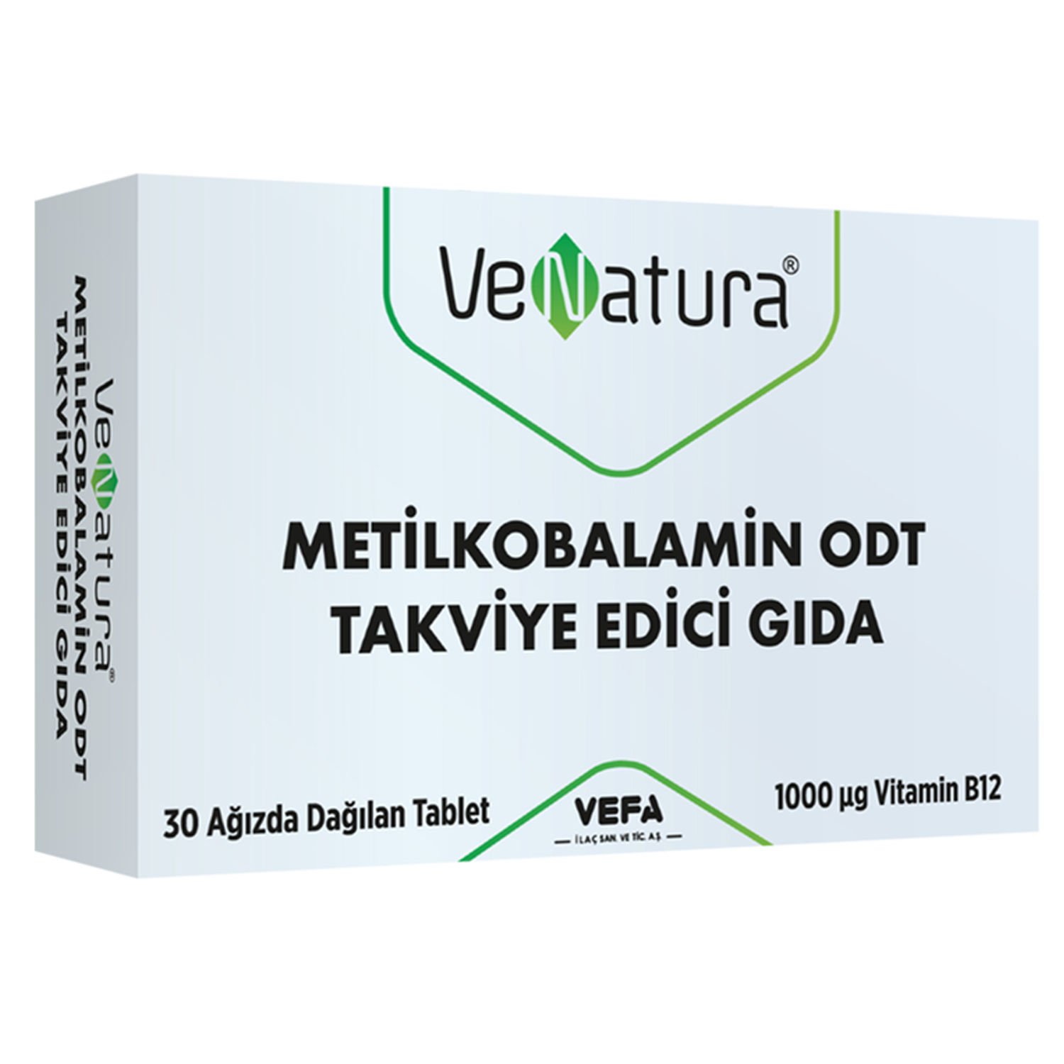 Venatura Metilkobalamin ODT Takviye Edici Gıda 30 Tablet