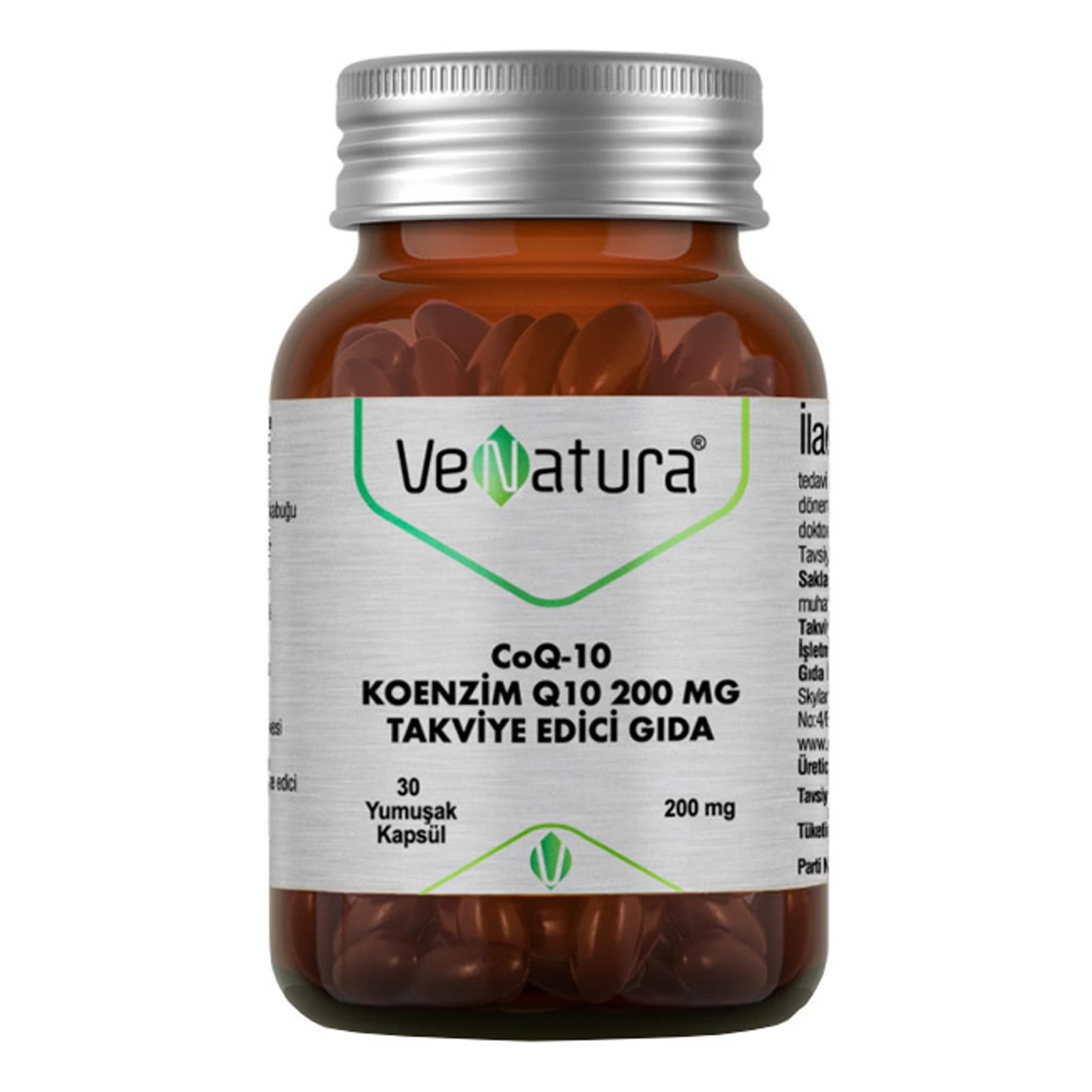 Venatura Koenzim Q10 200 mg 30 Yumuşak Kapsül