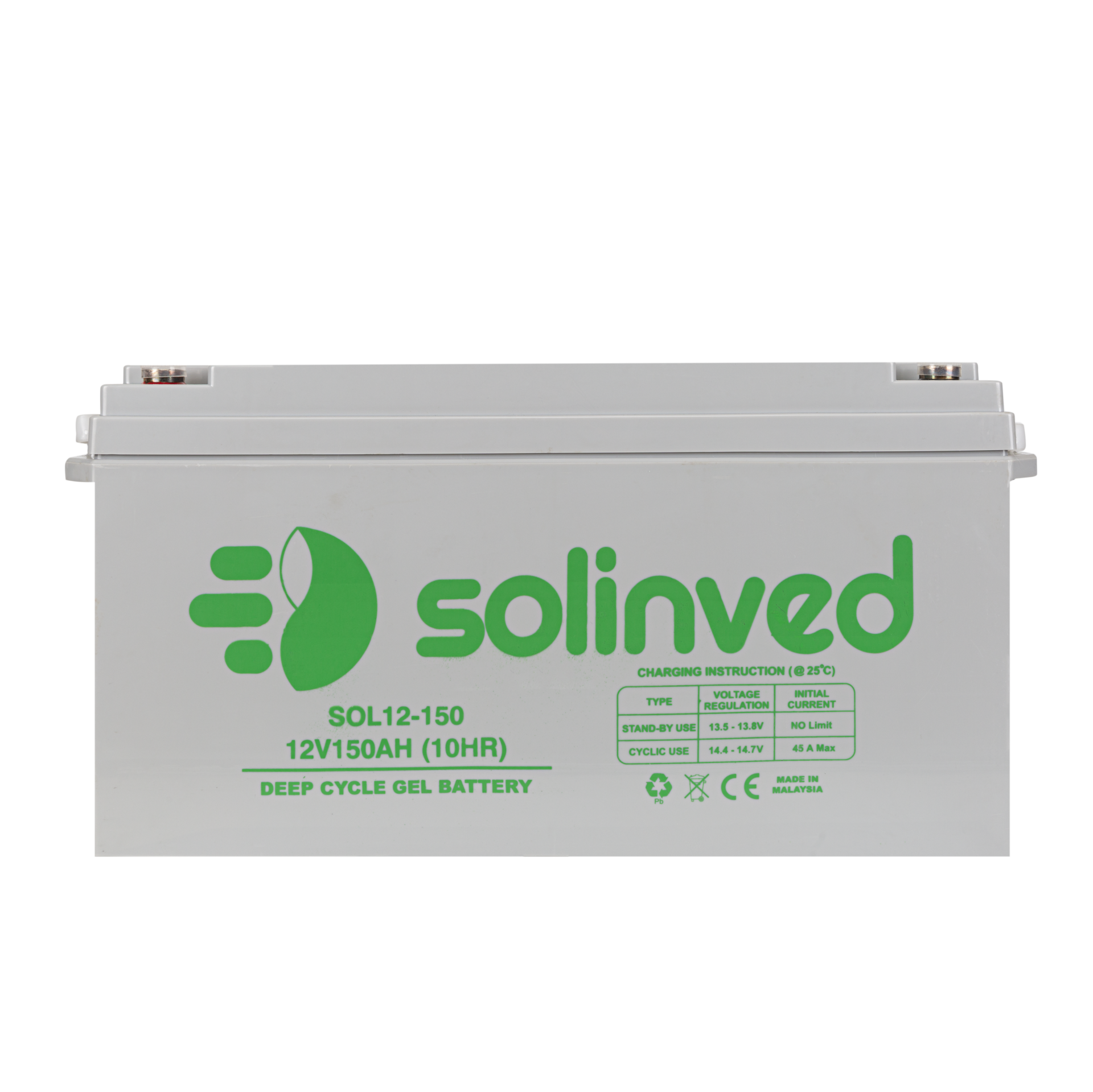 Solinved 12V 150aH Jel Akü