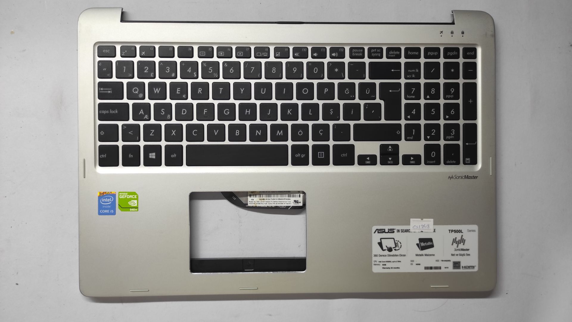 ASUS TP500 TP500L TP500LA TP500LB TP500LN 13NB05R1P10111 ÜST KASA