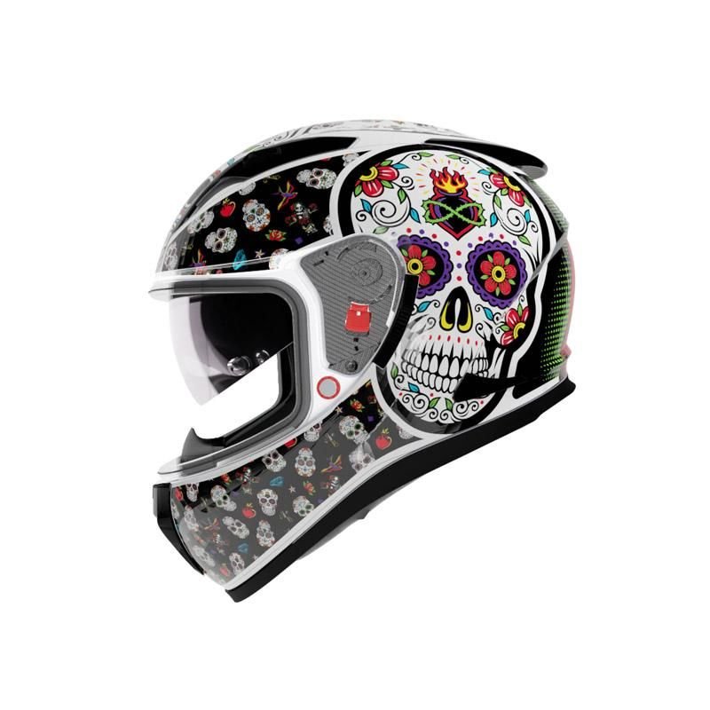 SHIRO FULLFACE SH-605SV SHADOW SKULL CANDY SUNVİZOR