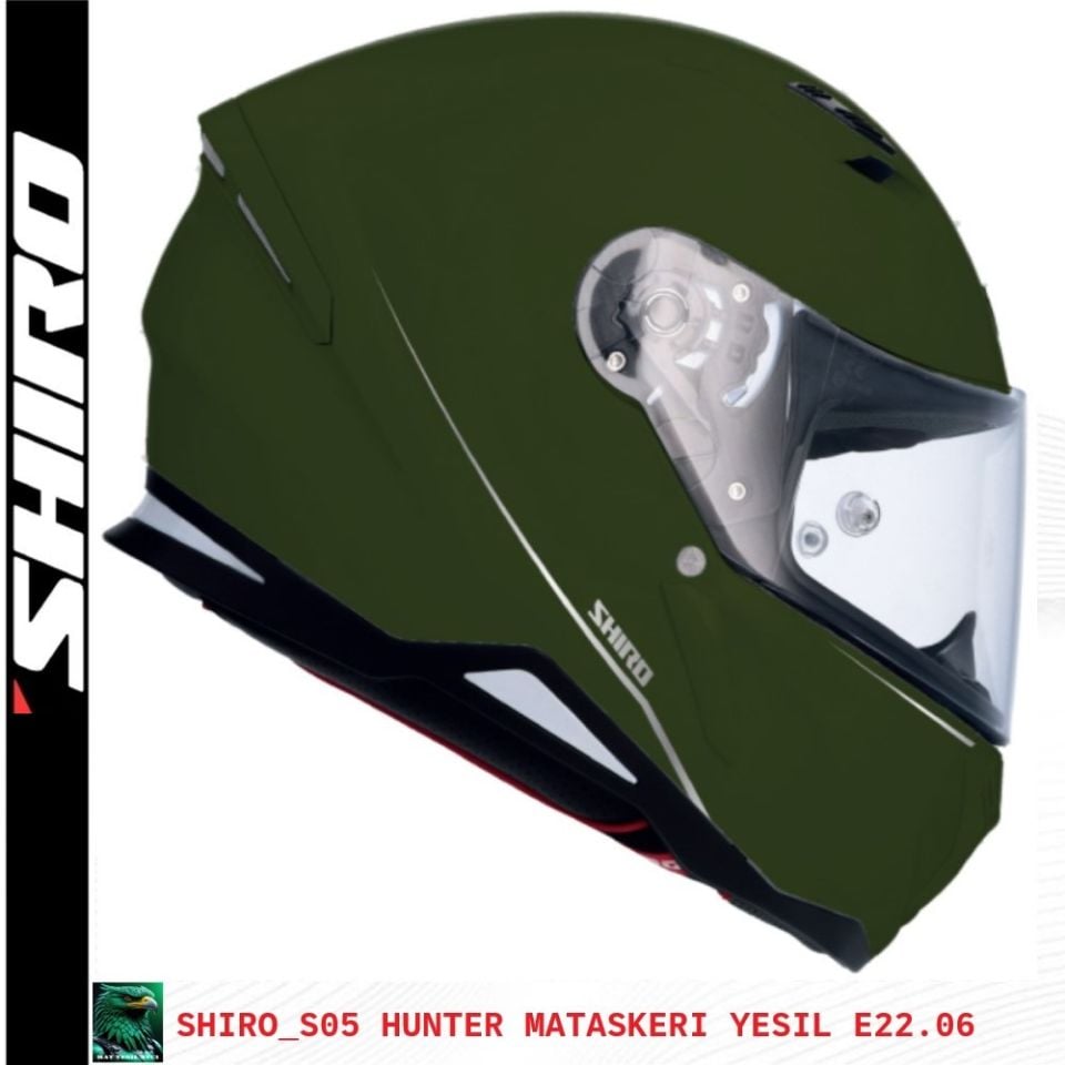 SHIRO KAPALI KASK HUNTER MAT ASKERI YESIL -L