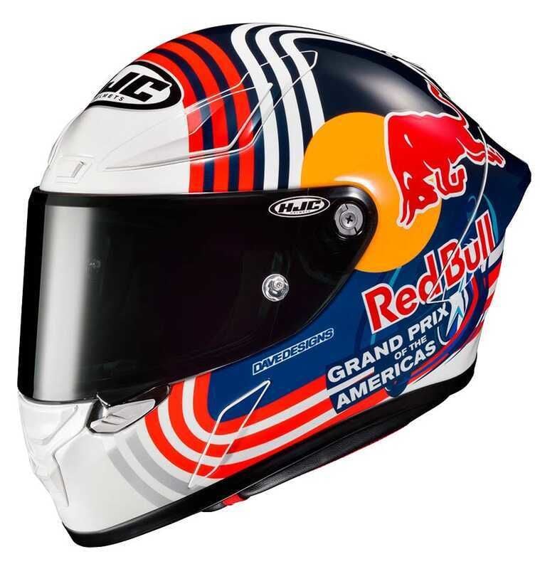 HJC RPHA1 KASK RED BULL AUSTIN GP MC21