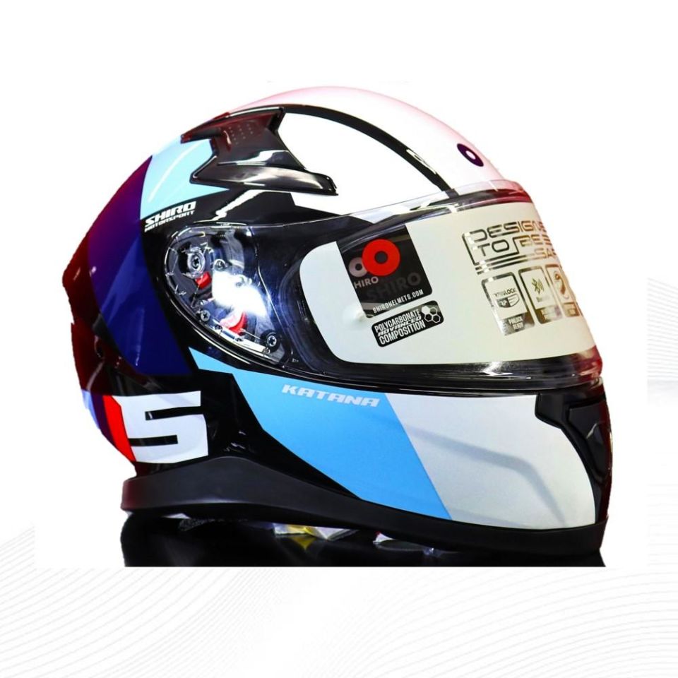 SHIRO KAPALI KASK KATANA SPOWER GÜNEŞ VİZÖRLÜ -L