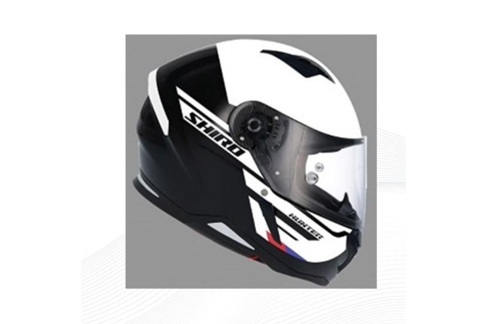 SHIRO KAPALI KASK HUNTER MOTORAD - L