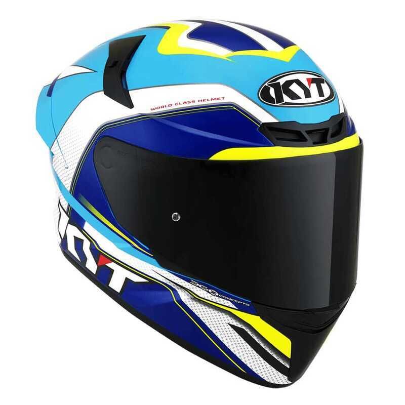 KYT TT-COURSE KASK GRAND PRIX AÇIK MAVİ BEYAZ