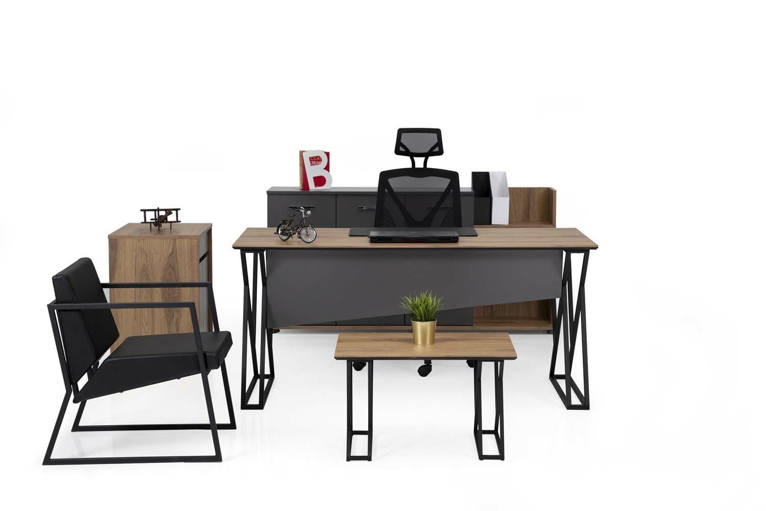 Efeler Ofis Buton Çalışma Masası Takımı