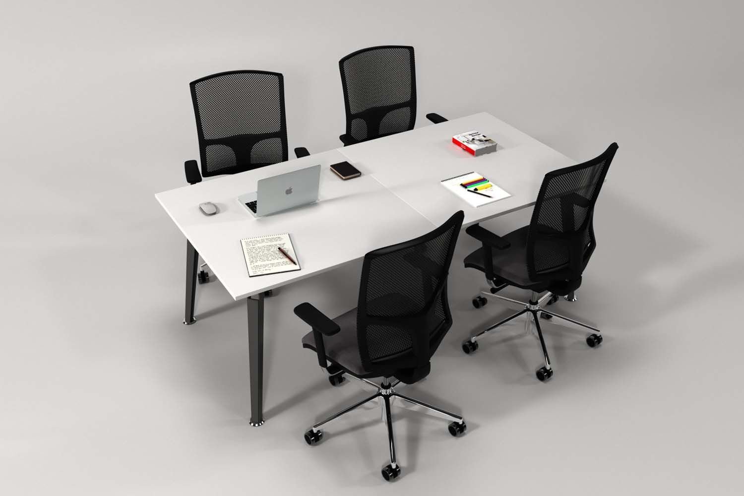 Efeler Ofis Omega Toplantı Masası Beyaz