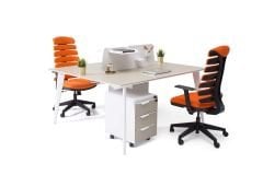 Efeler Ofis Eco 2P İkili Workstation Masa
