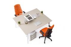 Efeler Ofis Eco 2P İkili Workstation Masa