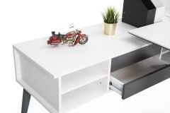 Efeler Ofis Eco 2P+ İkili Etajerli Workstation Masa
