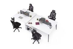 Efeler Ofis Eco 4P+ Dörtlü Workstation Masa