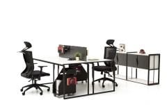 Efeler Ofis Otto 2P ikili Workstation Masa