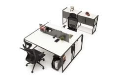 Efeler Ofis Otto 2P ikili Workstation Masa