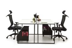 Efeler Ofis Otto 2P ikili Workstation Masa