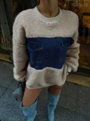 KOT DETAYLI BUKLET SWEAT