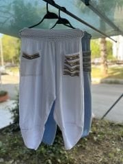 YIKAMALI KETEN ŞALVAR PANTOLON