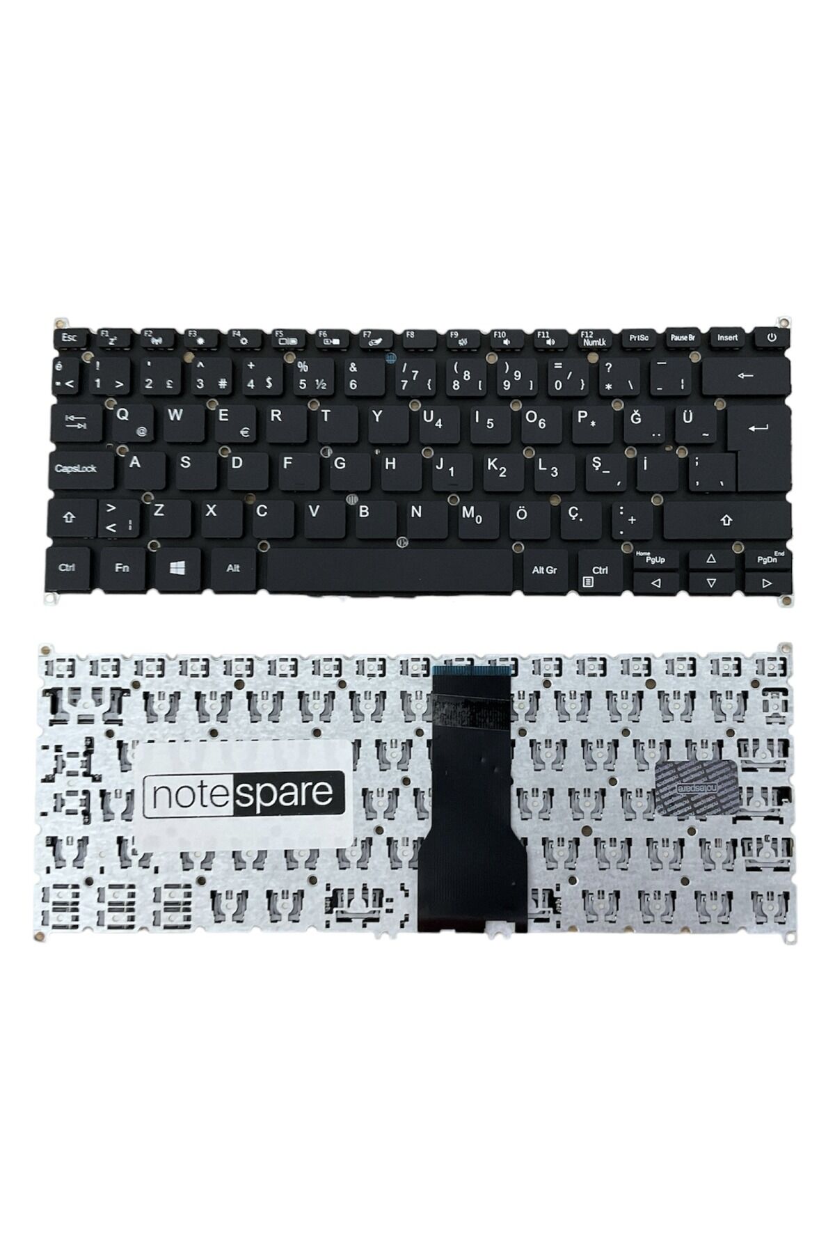 Acer ile Uyumlu Aspire 5 A514-53-312S, 5 A514-53-34YC Notebook Klavye Siyah Versiyon 1