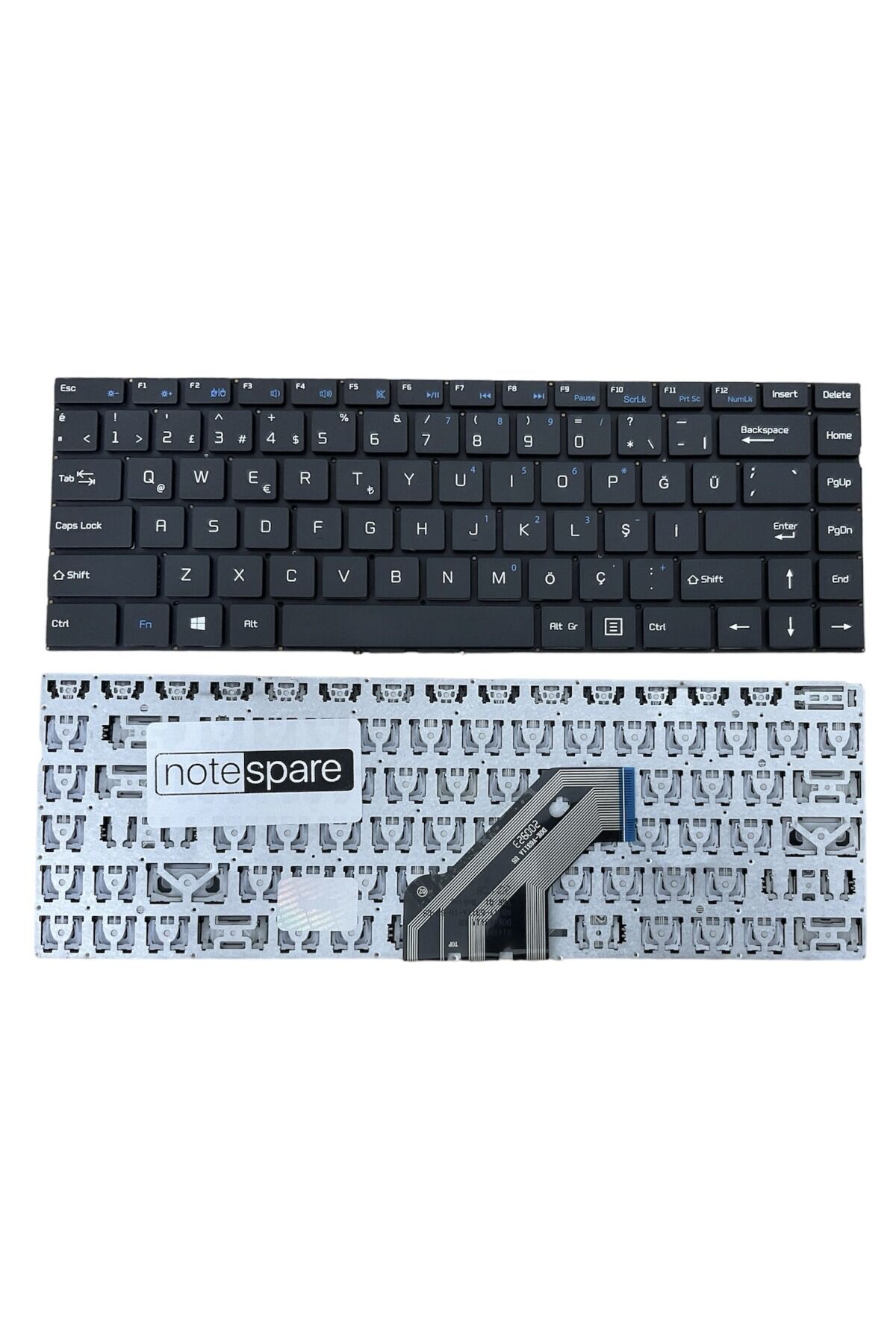 Casper ile Uyumlu Nirvana C350.5005-4C00E-F Notebook Klavye Siyah Delete Tuşlu Versiyon TR