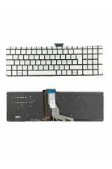 Hp ile Uyumlu Pavilion 15-ab208nt, 15-ab209nt, 15-ab210nt Işıklı Klavye Gümüş Gri TR
