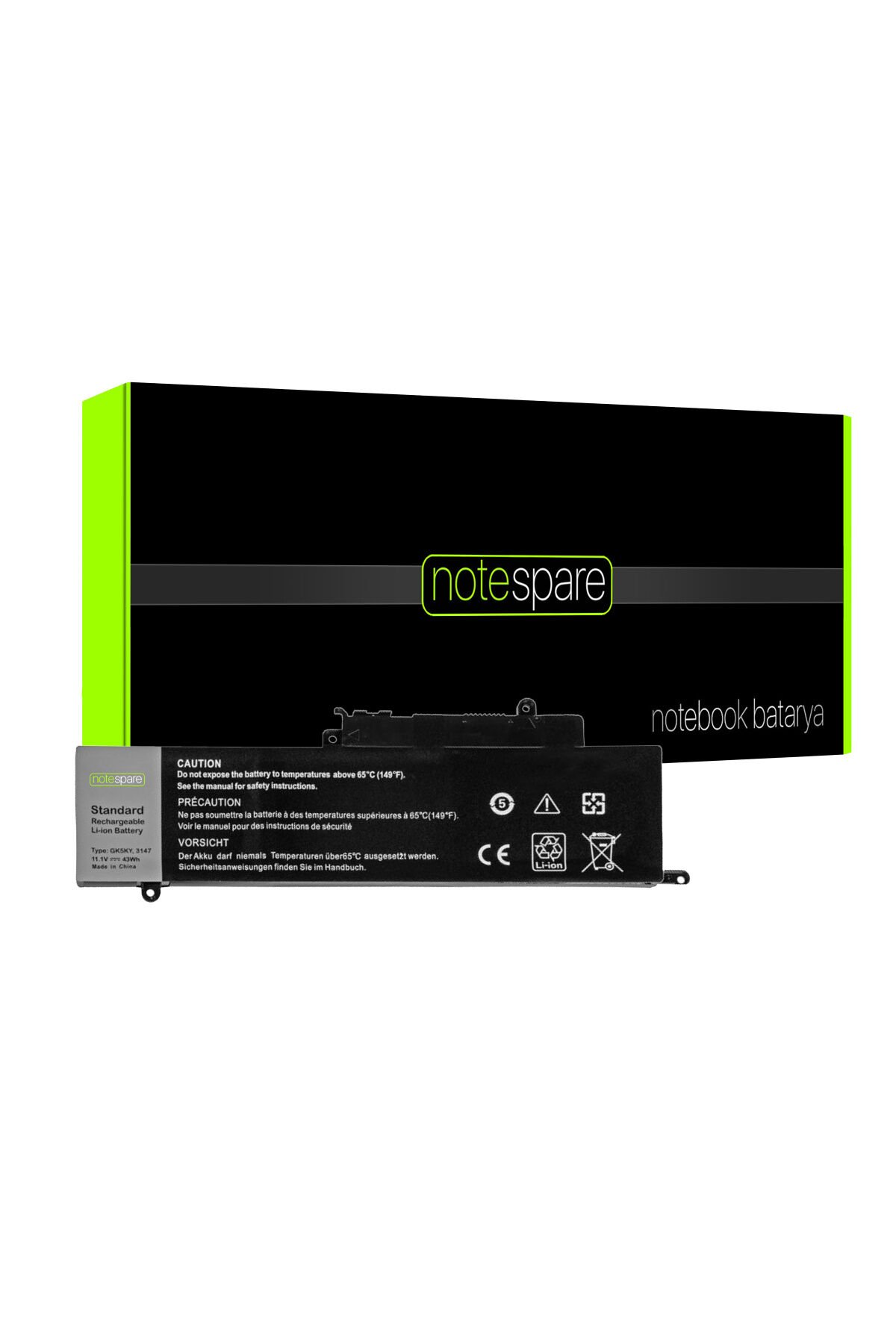 Dell ile Uyumlu Inspiron 0GK5KY, 0WF28, 4K8YH, 92NCT Notebook Batarya Pil