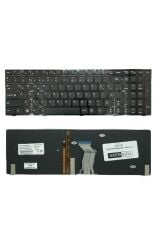 Lenovo ile Uyumlu Ideapad Y510P 59-415877, Y510P 59-415881 Notebook Klavye Işıklı Siyah TR