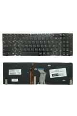 Lenovo ile Uyumlu Ideapad Y590, Y590N, Y590P Notebook Klavye Işıklı Siyah TR